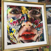 Explosive energy just contained by elegant Messina frame from Roma Mouldings. Painting by Sandra Chevrier.